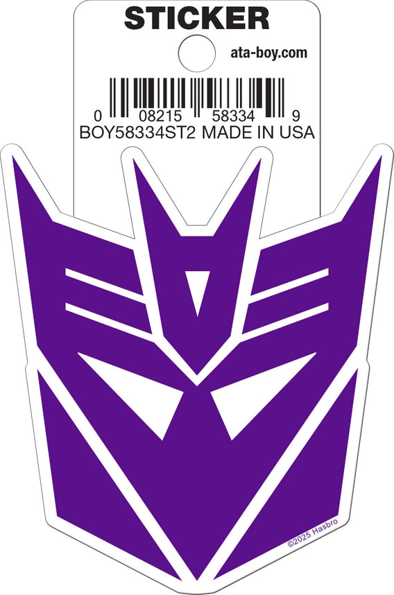 Transformers Decepticon Logo Die Cut Sticker