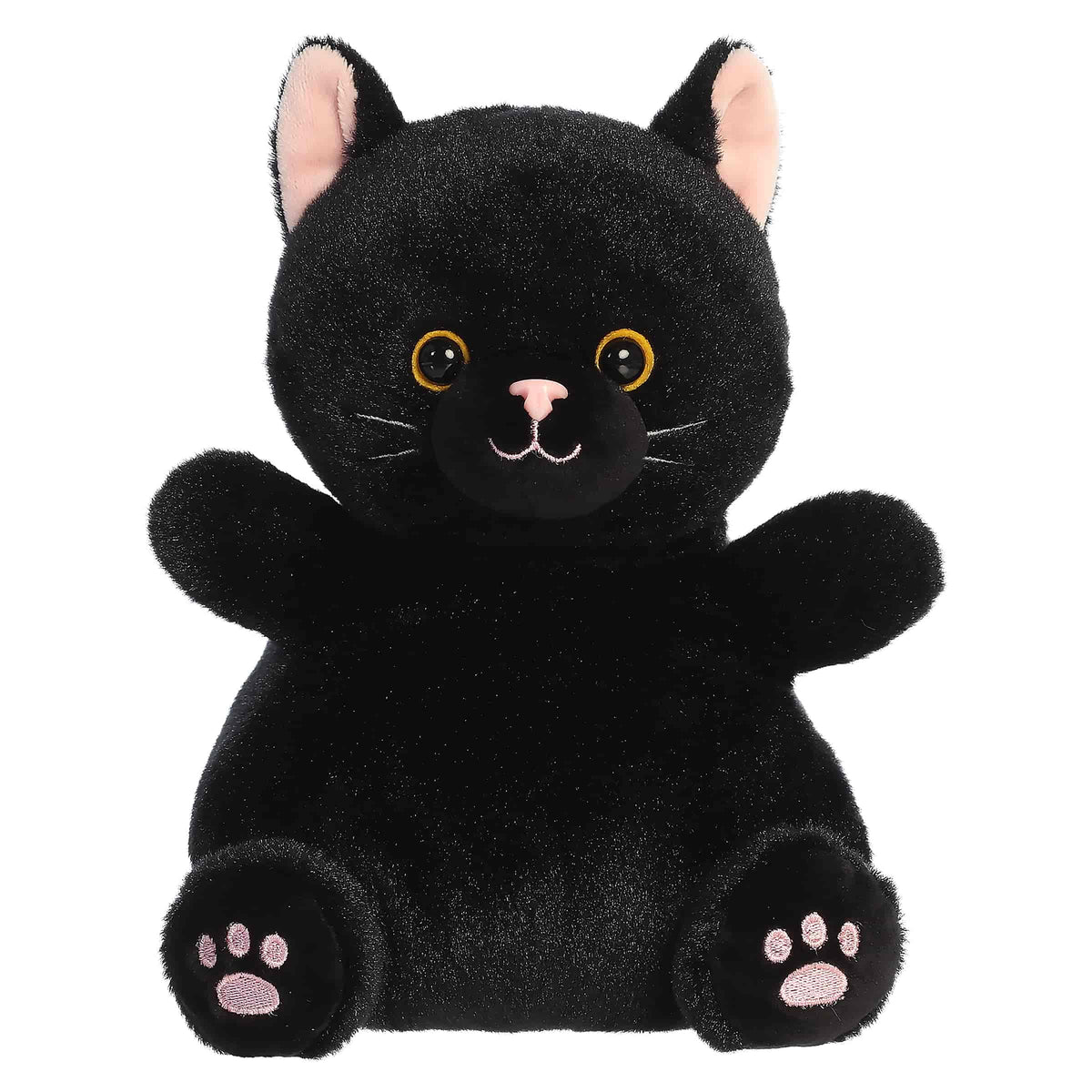 Twilight Black Cat Party-Sized Palm Pals Plush 8"