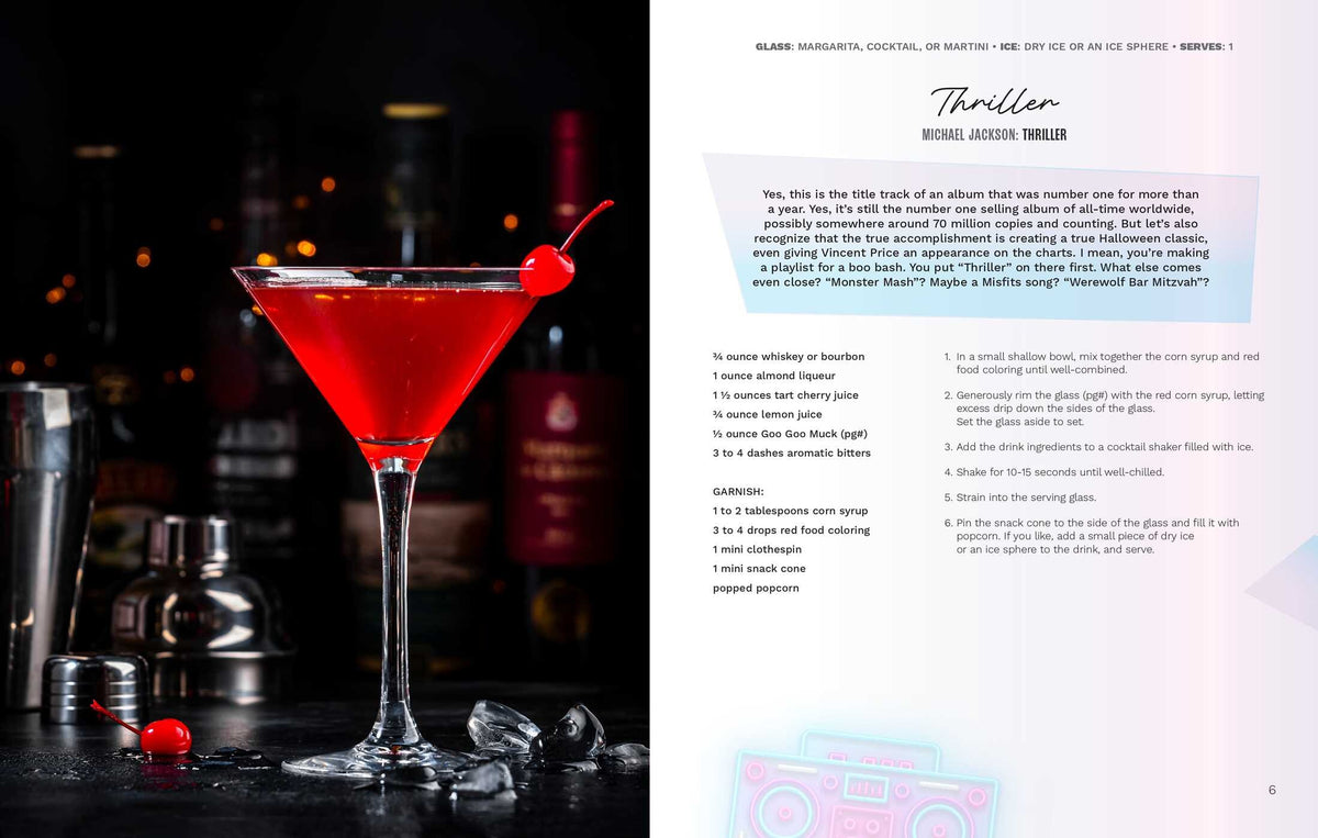 Totally 80s Cocktail Playlist Recipe Book