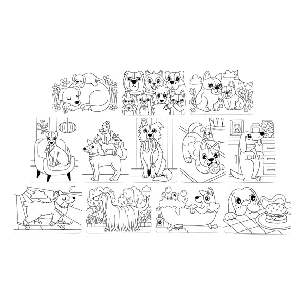 Undercover Art Dog Days Coloring Activity