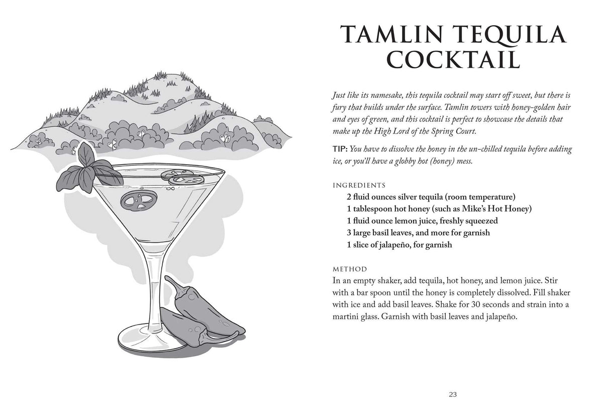 Unofficial A Court Of Thorns And Roses Cocktail Book