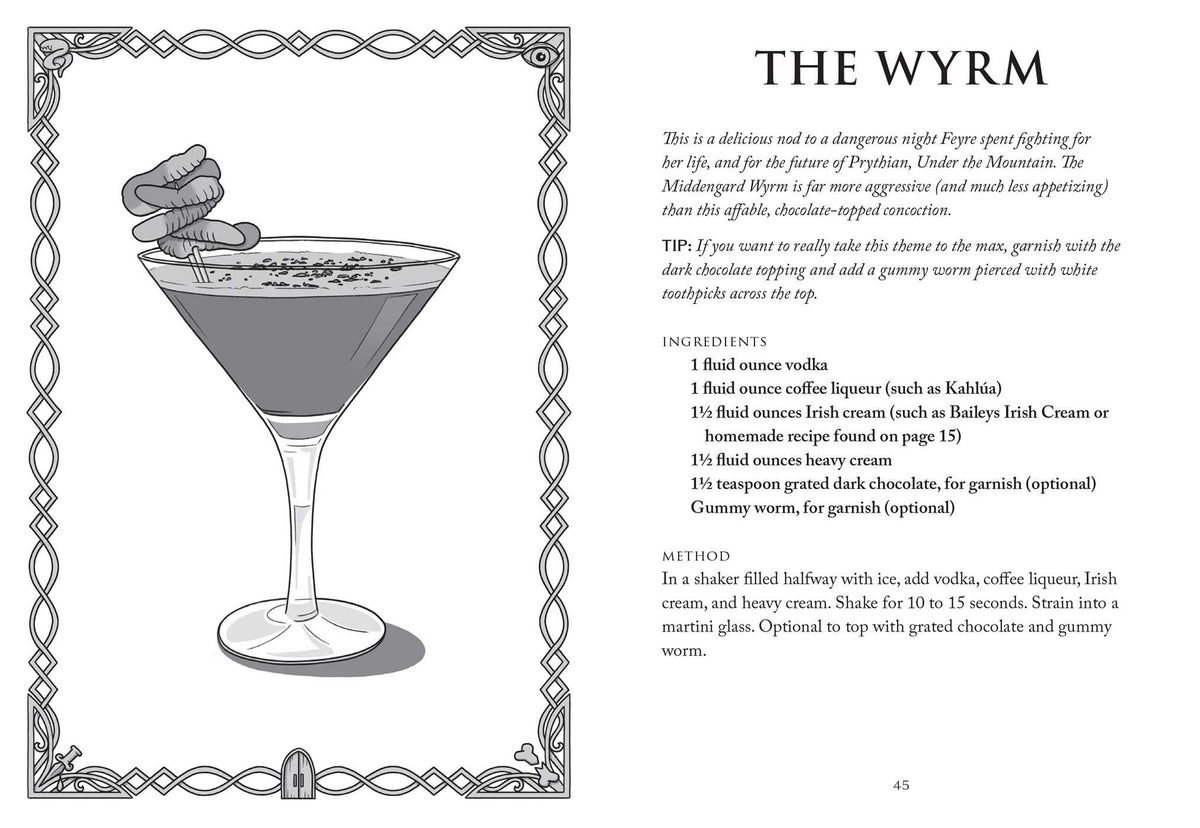 Unofficial A Court Of Thorns And Roses Cocktail Book