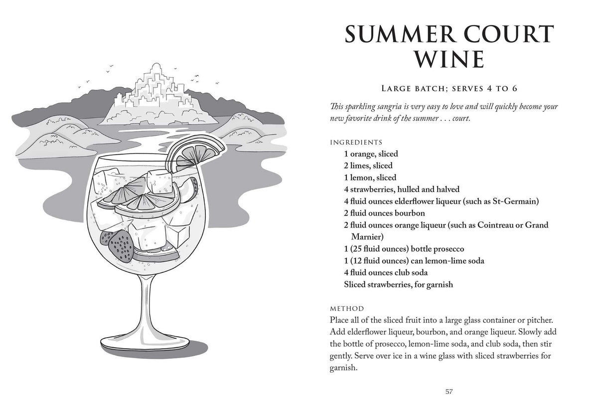 Unofficial A Court Of Thorns And Roses Cocktail Book