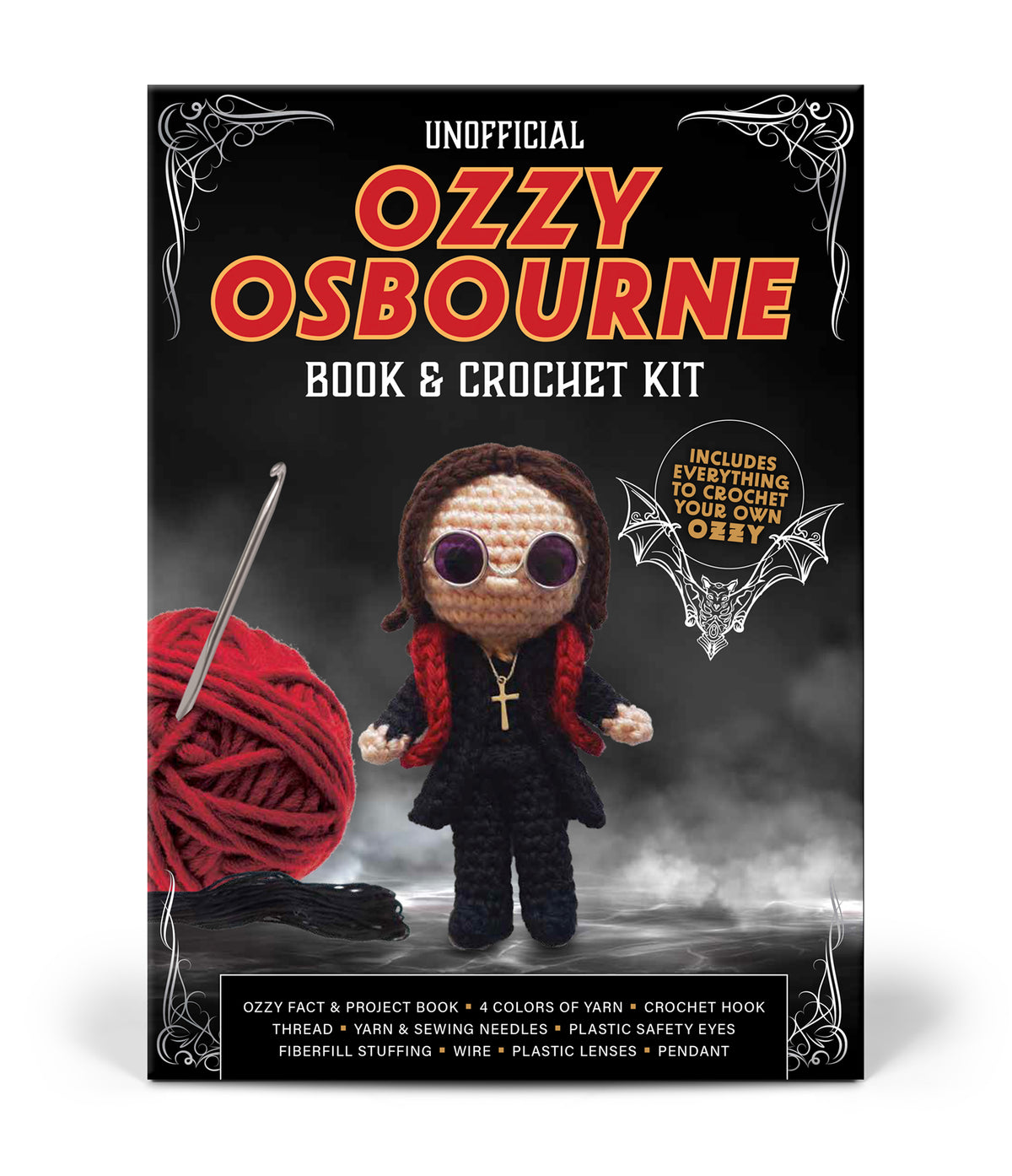 Unofficial Ozzy Osbourne Book & Crochet Kit