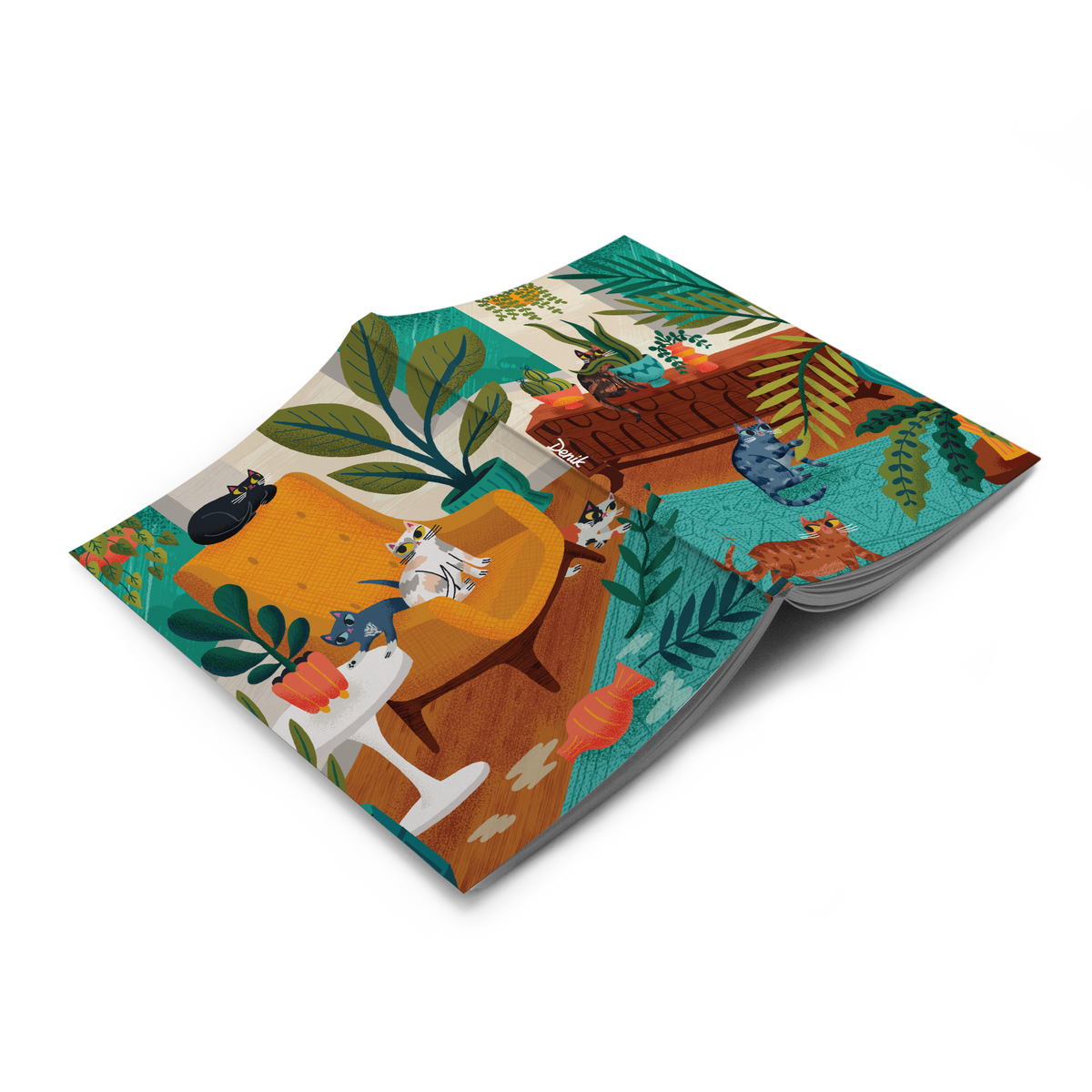 Up To No Good Cat Notebook
