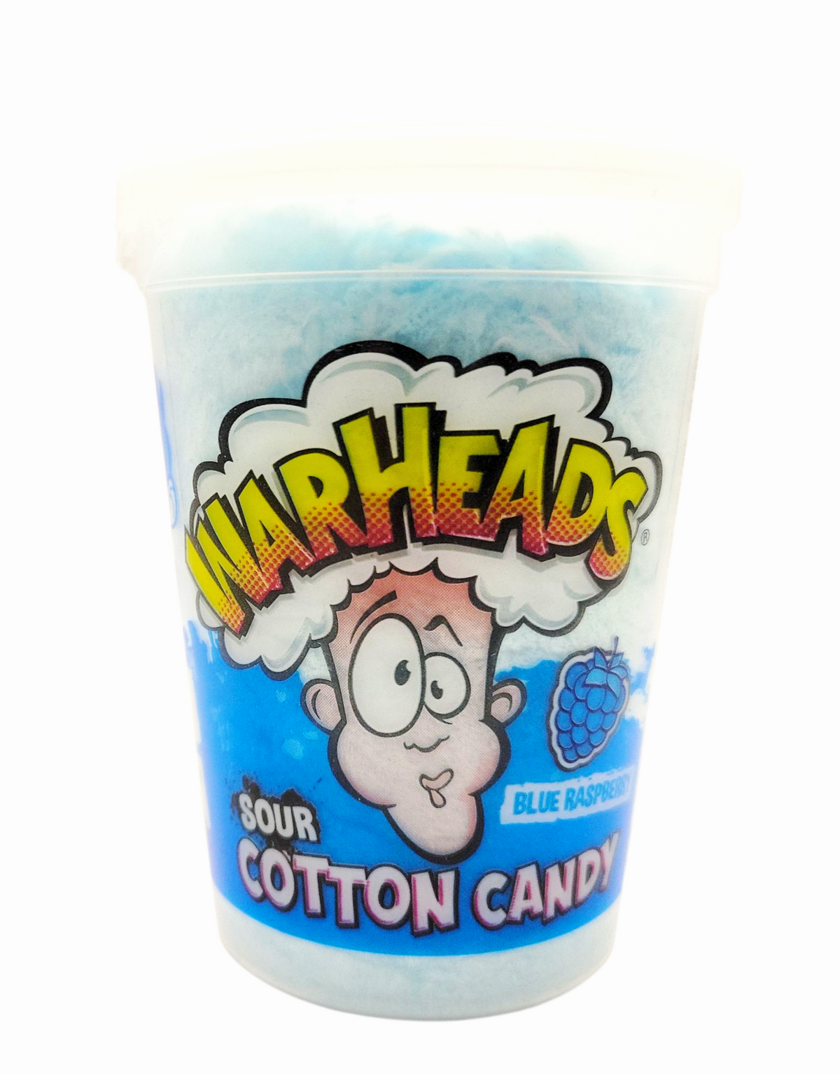 Warheads Blue Raspberry Sour Cotton Candy 1.57 oz