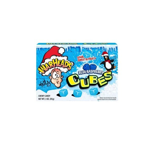Warheads Blue Raspberry Cubes Theater Box