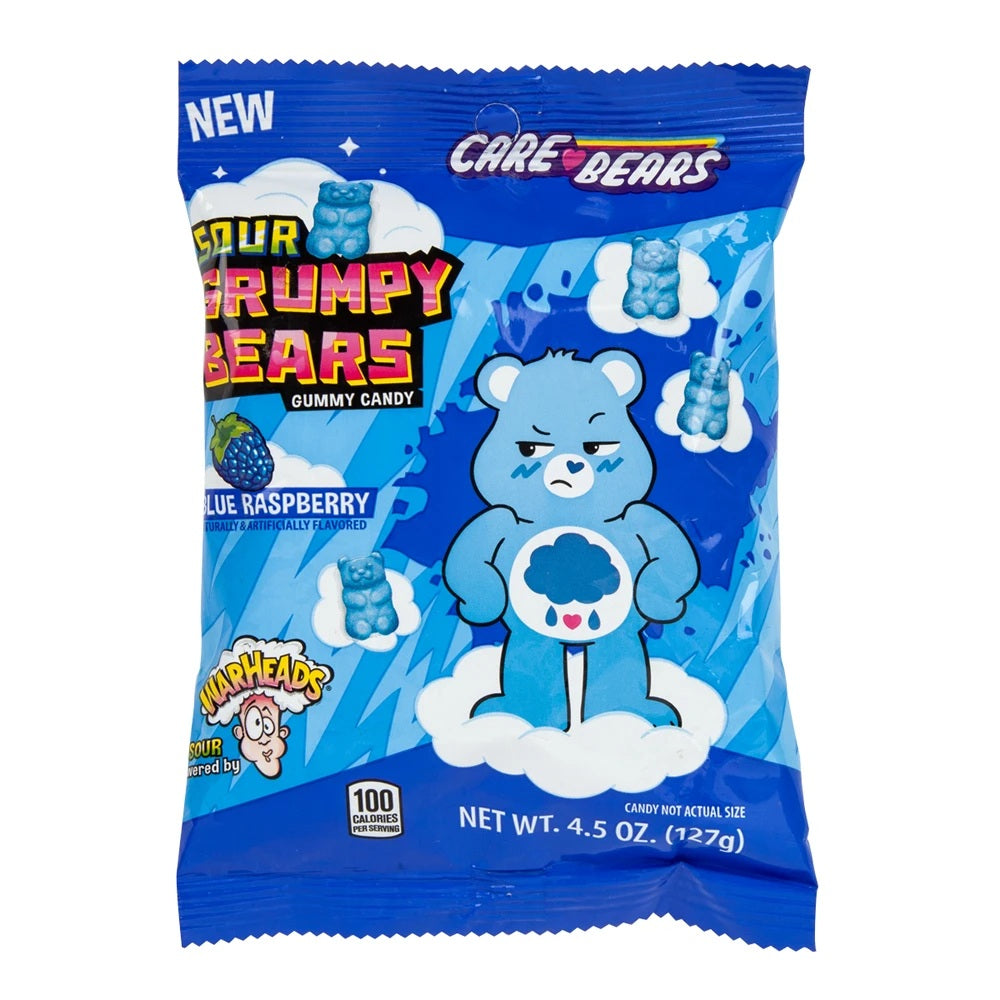 Warheads Care Bears Sour Grumpy Bears 4.5 oz