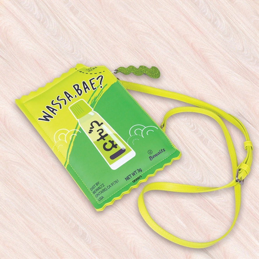 Wasabi Sauce Packet Crossbody Bag