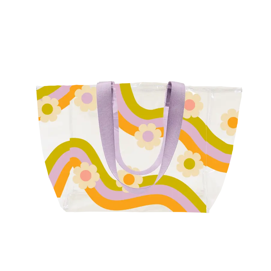Wavy Daisy Medium Tote