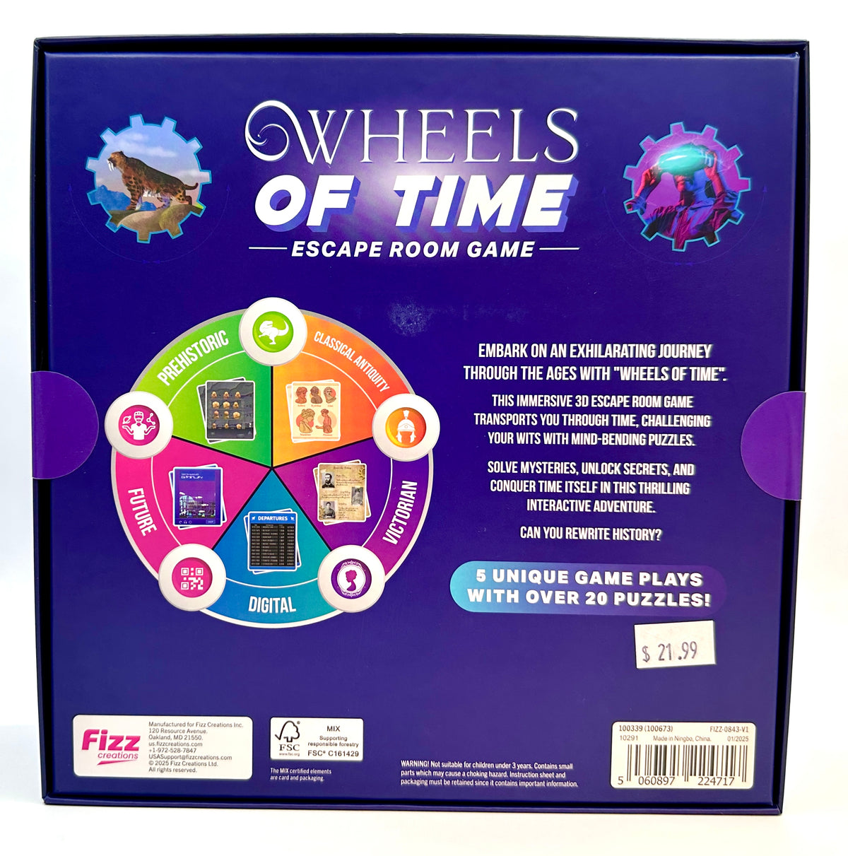 Wheels Of Time Escape Room Game