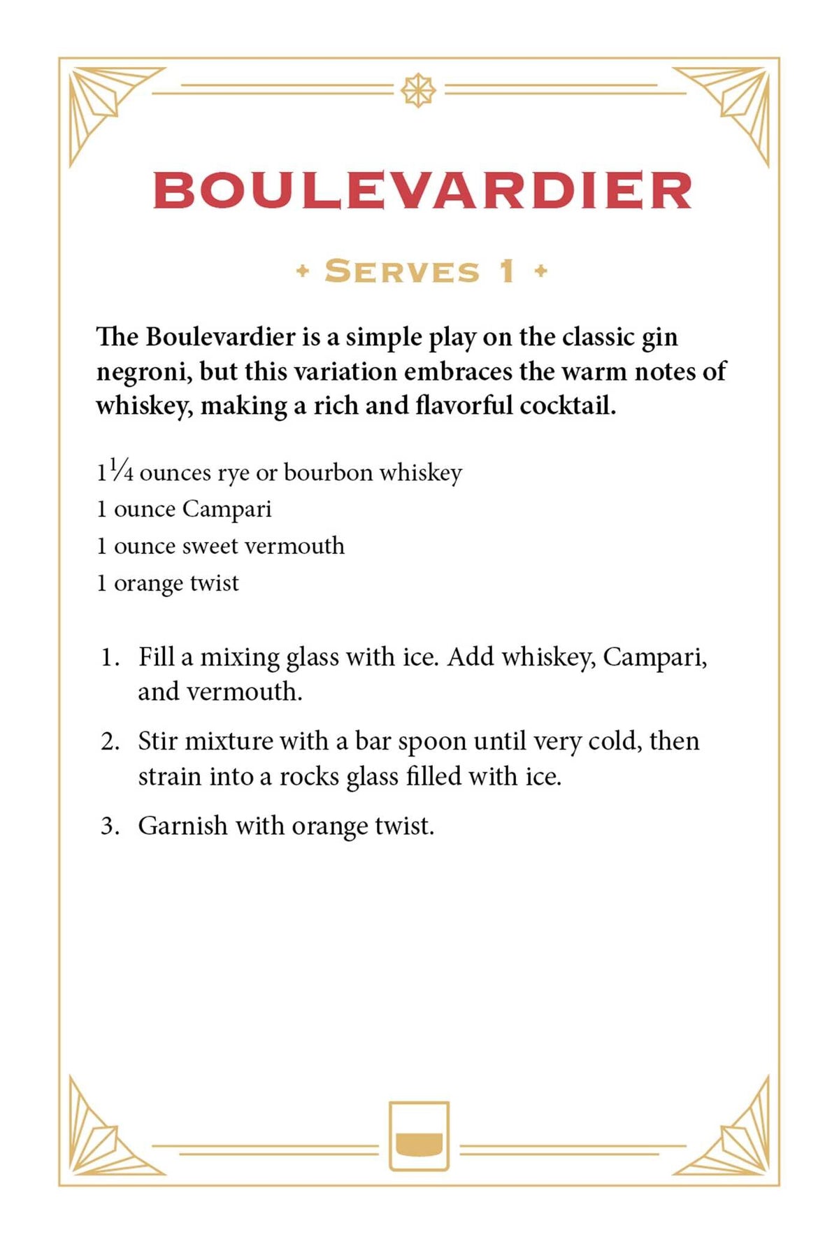 Whiskey Cocktail Drink Recipes
