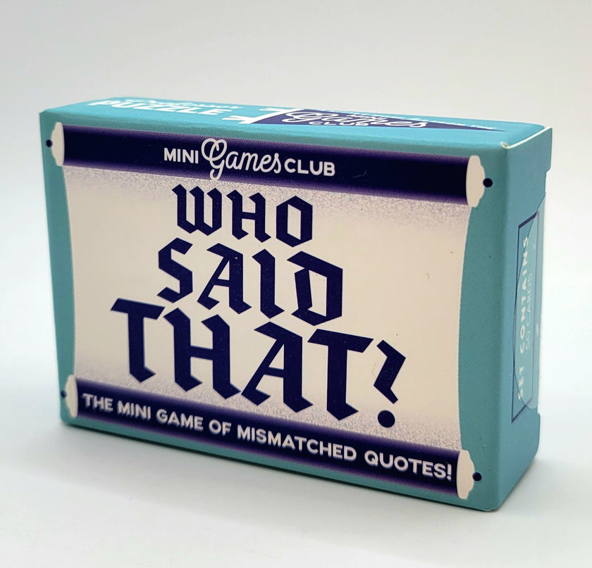 Who Said That? Mini Game