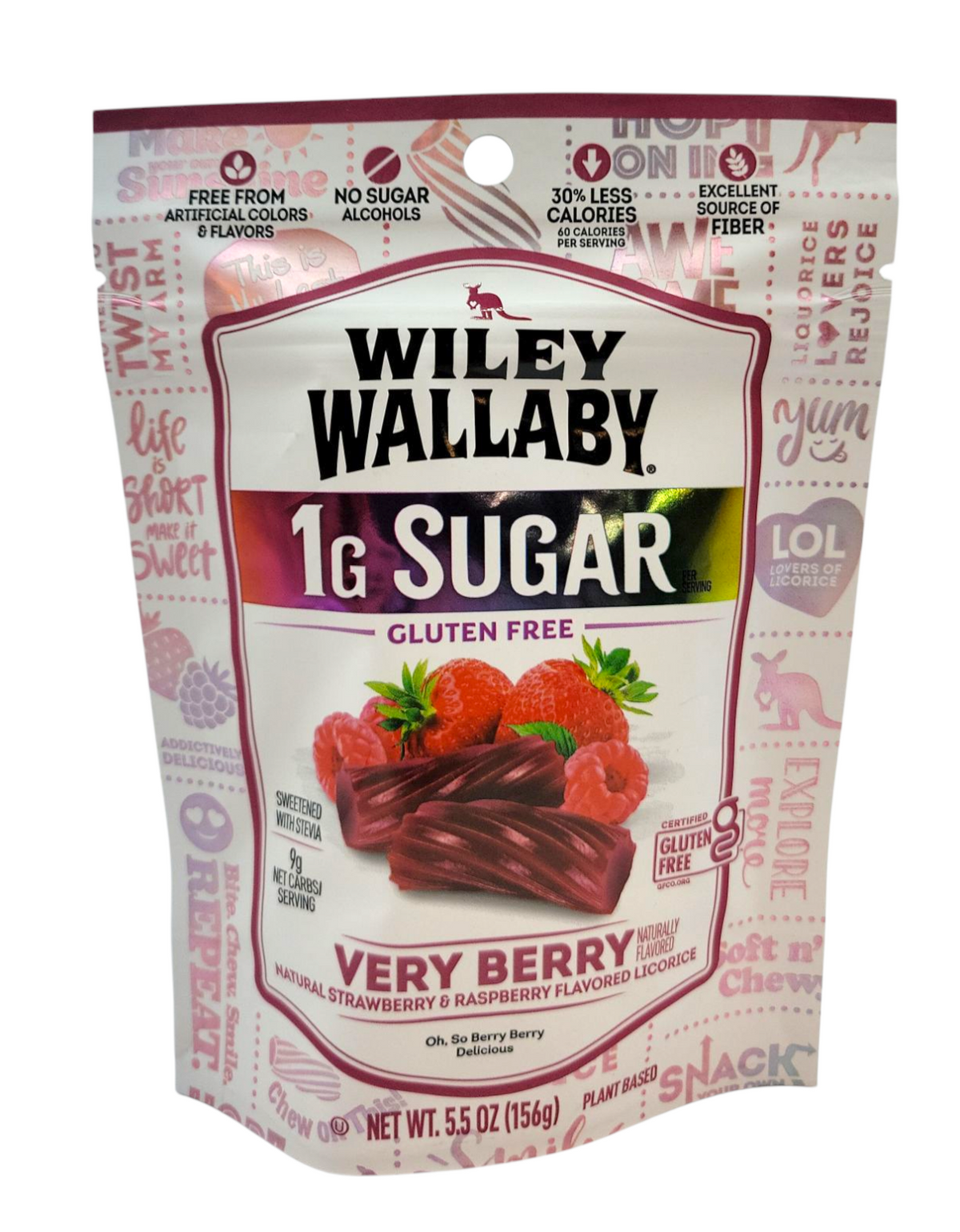 Wiley Wallaby Very Berry Low Sugar Licorice