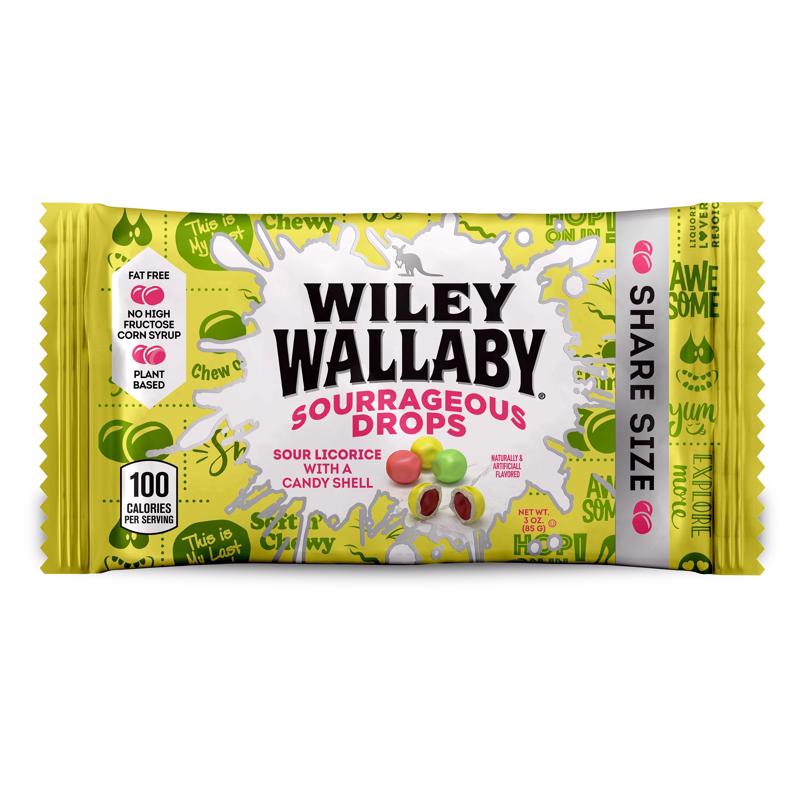Wiley Wallaby Sourrageous Drops 3 oz