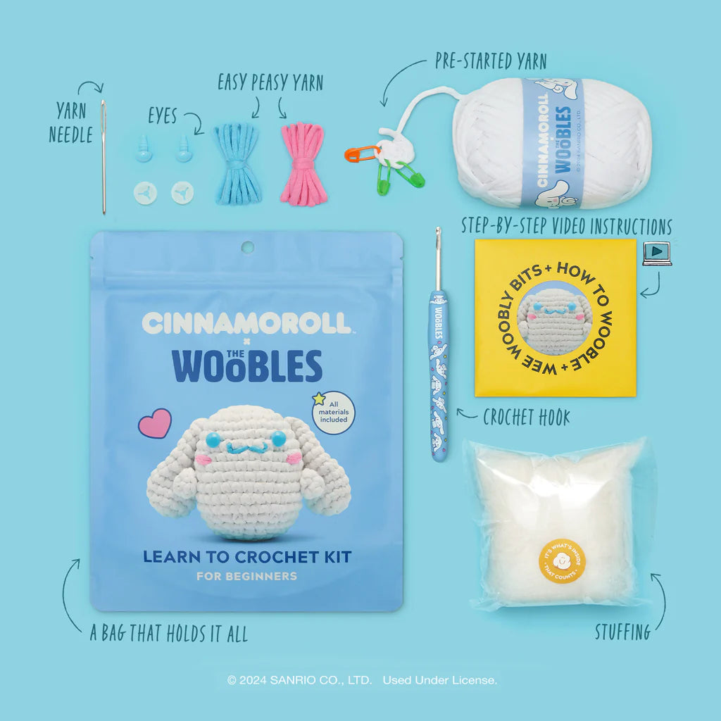 Woobles Cinnamoroll Beginner Crochet Kit