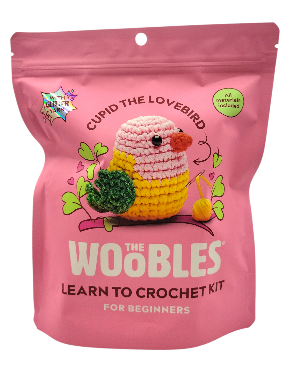 Woobles Cupid The Lovebird Crochet Kit