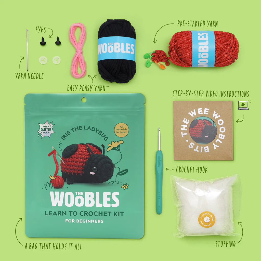 Woobles Iris The Ladybug Crochet Kit