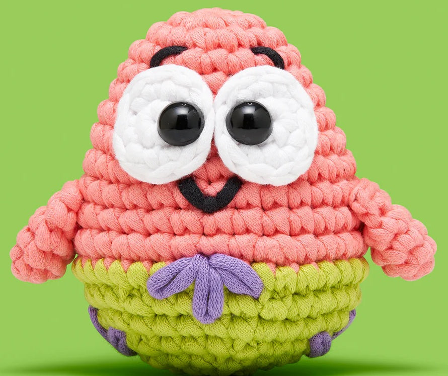 Woobles Patrick Star Beginner Crochet Kit