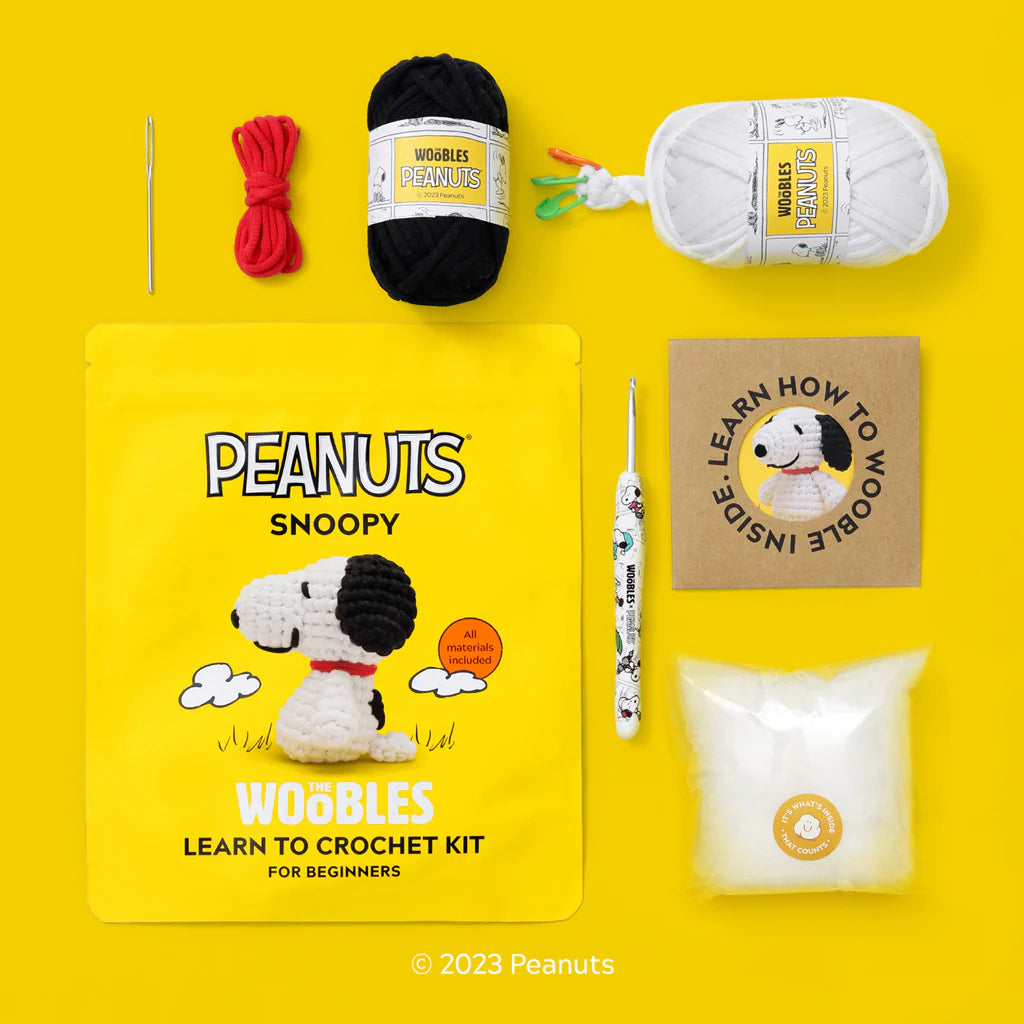 Woobles Peanuts Snoopy Beginner Crochet Kit
