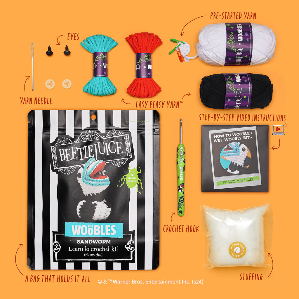 Woobles Sandworm Beginner Crochet Kit