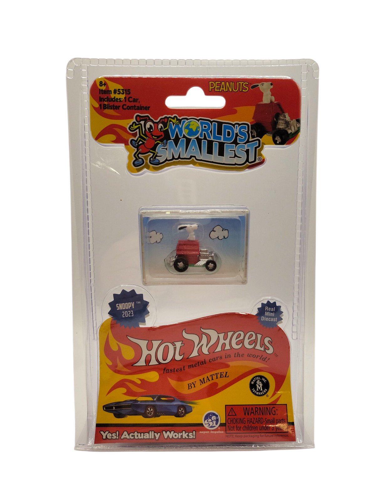 World's Smallest Peanuts Snoopy Hot Wheels
