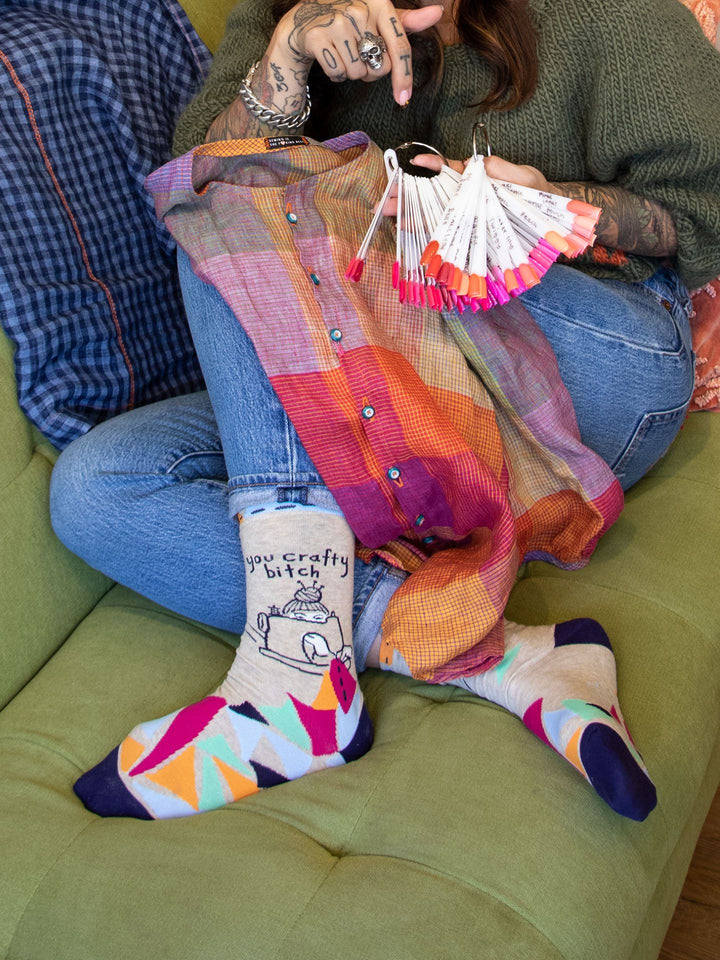 You Crafty Bitch Women's Socks