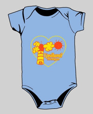 Ypsilanti Cartoon Onesie