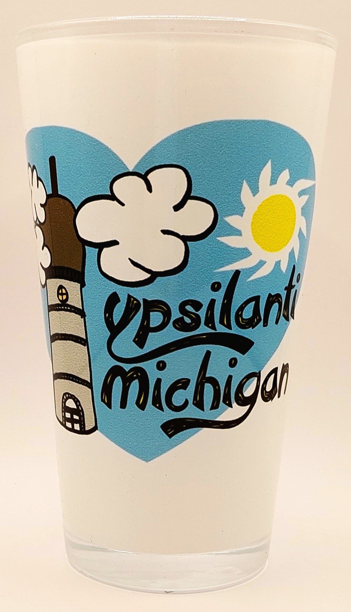 Ypsilanti Cartoon Pint Glass