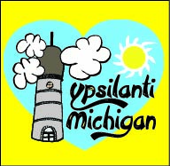 Ypsilanti Cartoon Vinyl Sticker