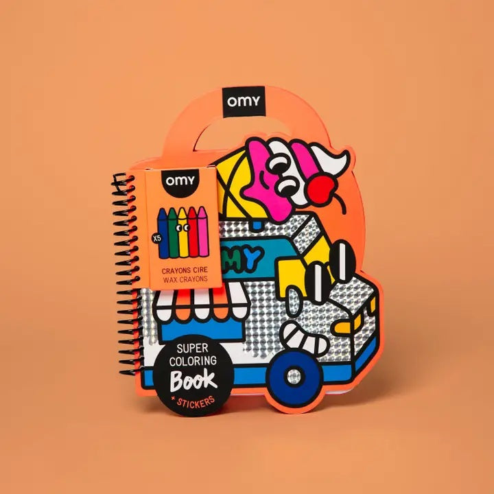 Yummy Super Coloring & Sticker Book Set