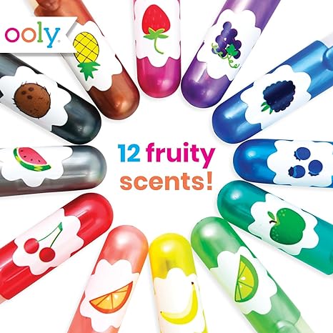 Yummy Yummy Scented 12 Glitter Colored Gel Pens