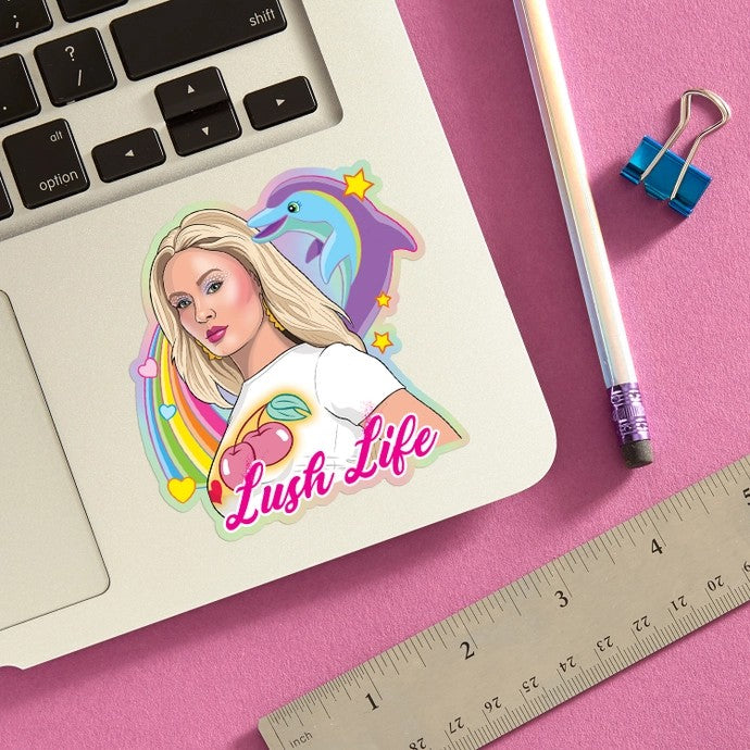 Zara Lush Life Die Cut Sticker