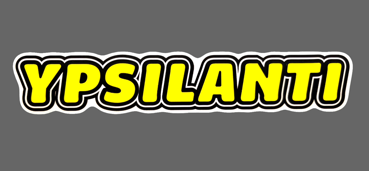 Ypsilanti Bubble Yellow Vinyl Sticker