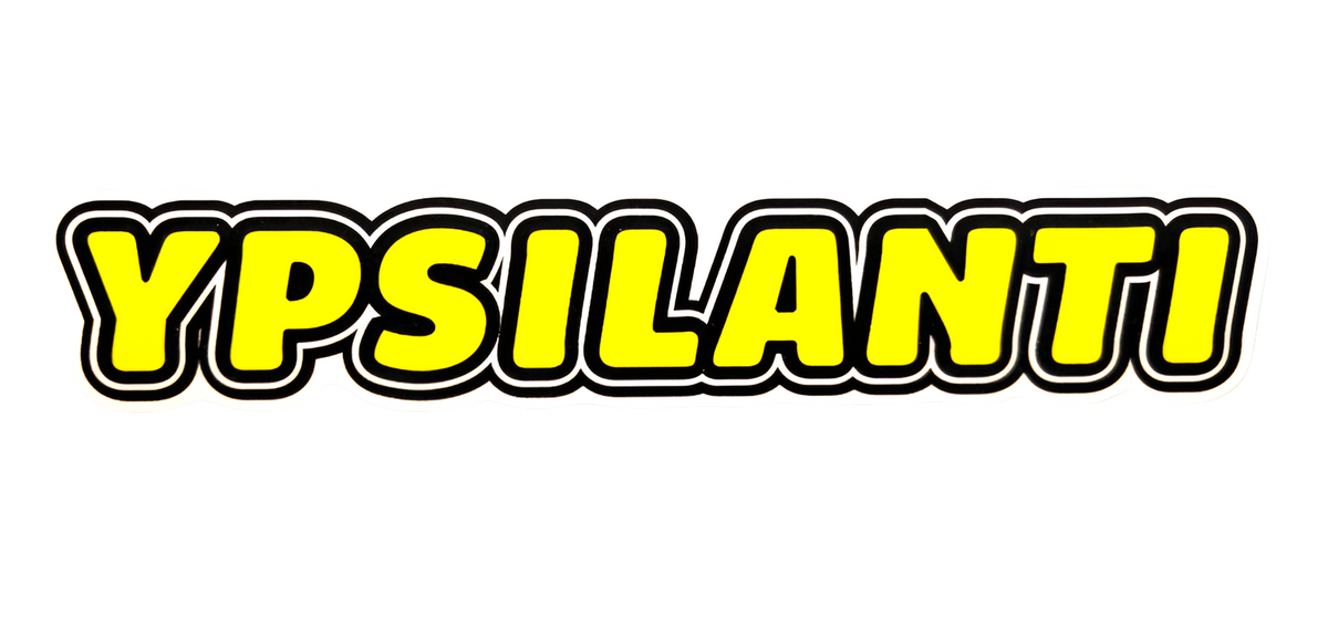 Ypsilanti Bubble Yellow Vinyl Sticker