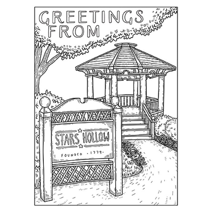 Gilmore Girls Postcard Coloring Book