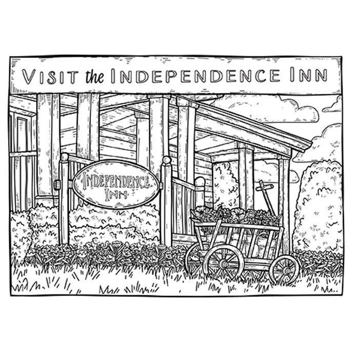 Gilmore Girls Postcard Coloring Book