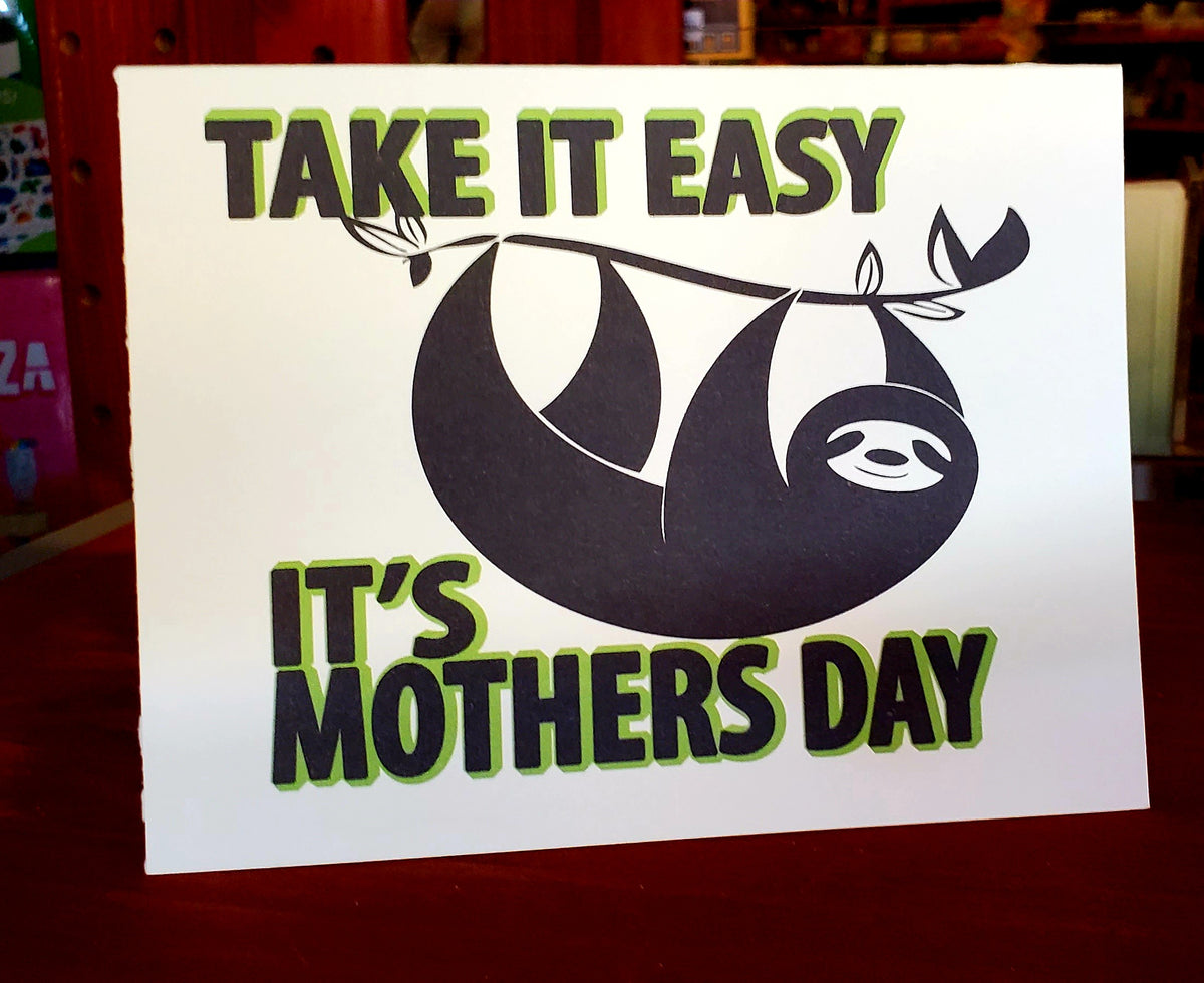 Card Take It Easy Sloth Mother's Day
