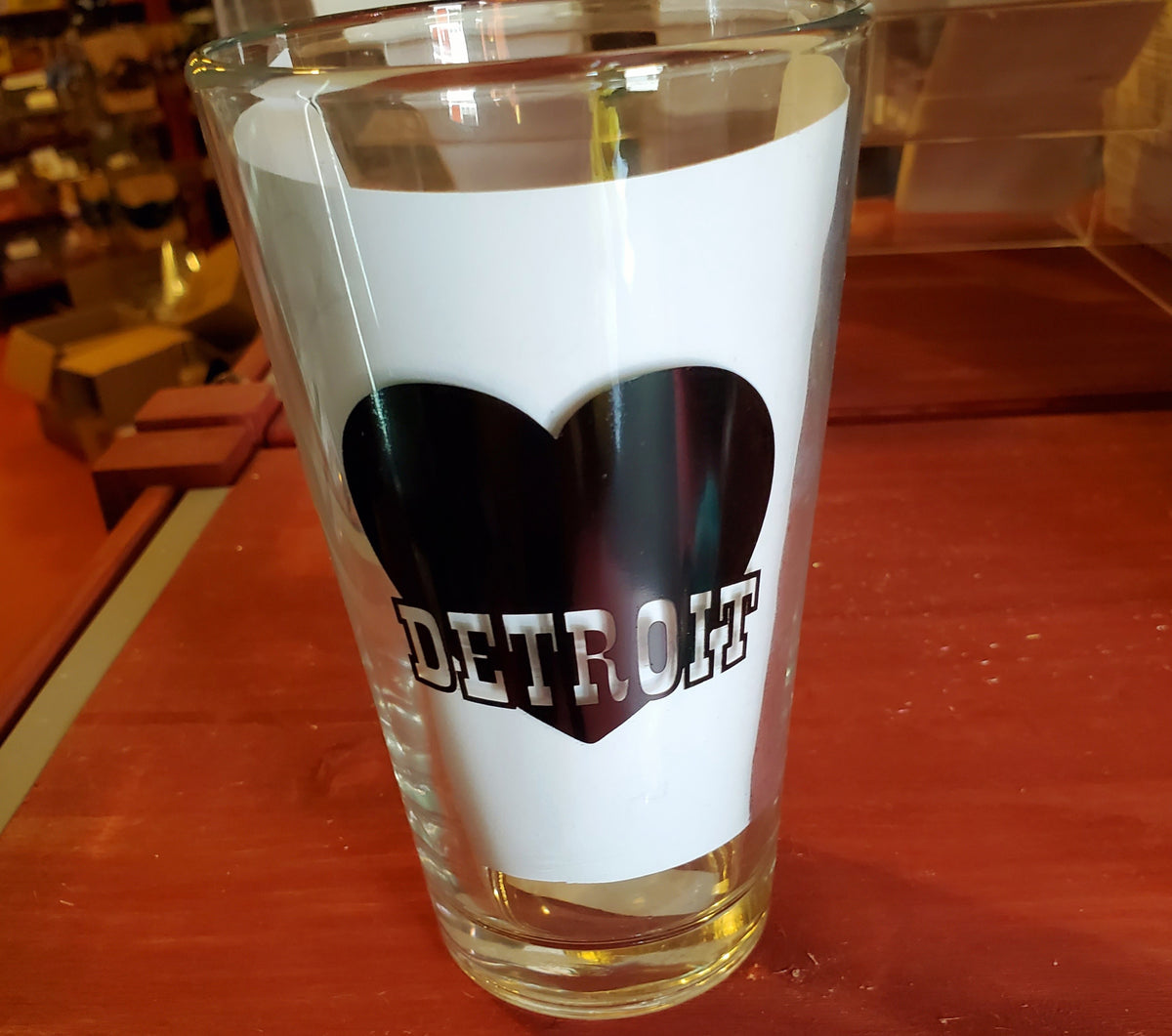 Heart Detroit Pint Glass