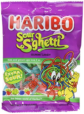 Haribo Sour S'ghetti Gummi