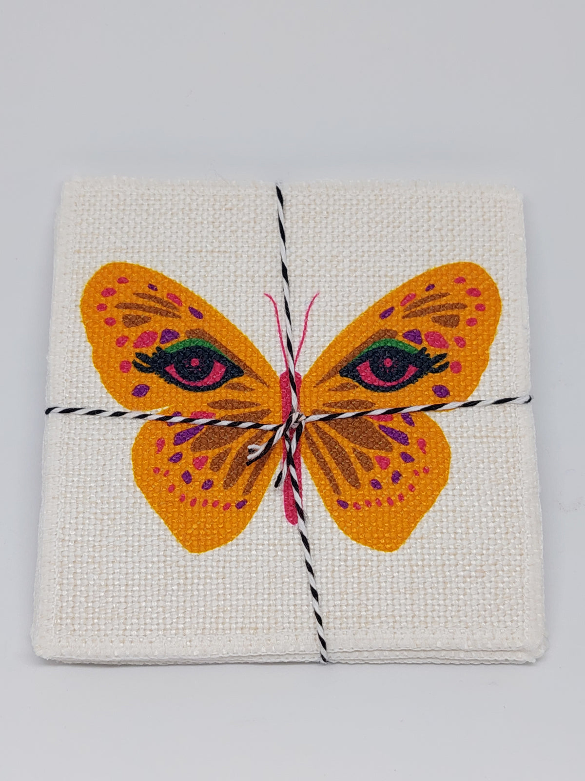 Butterfly Fabric Coaster Set