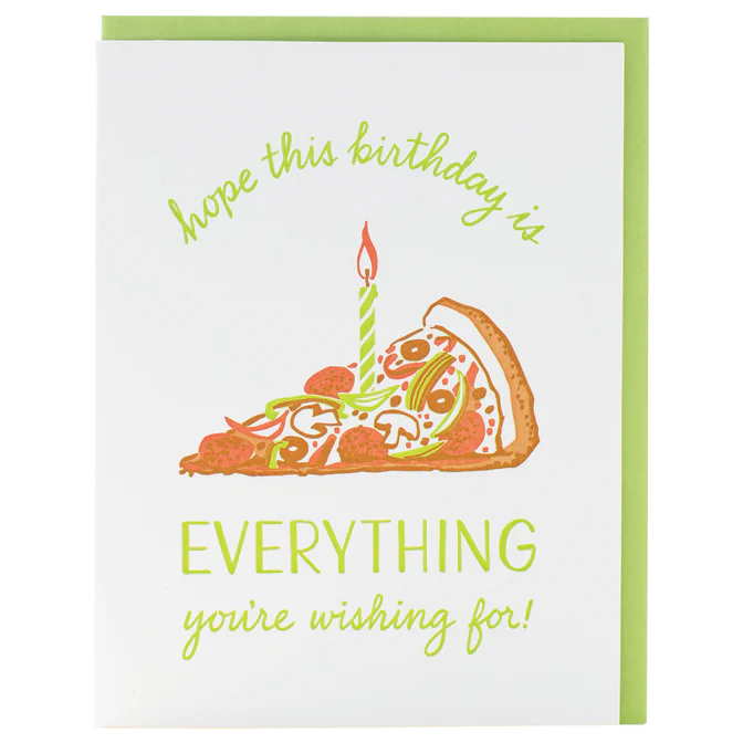 Card Everything Pizza Birthday