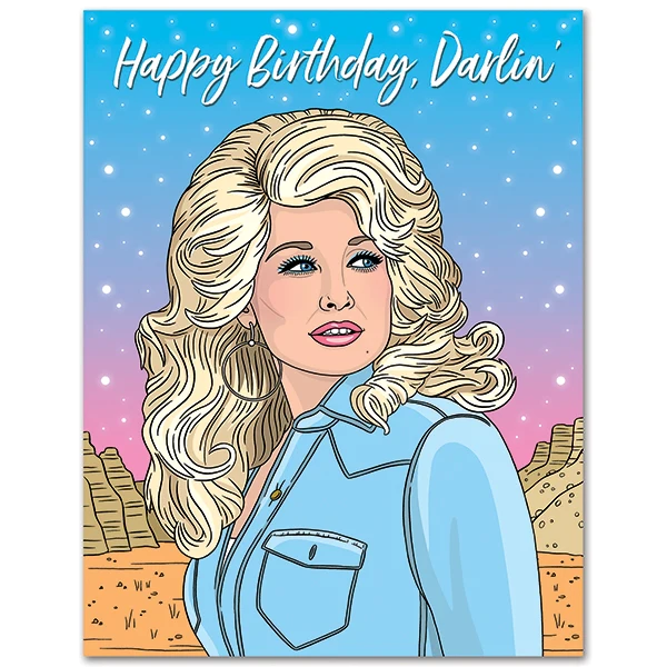 Card Happy Birthday Darlin' Dolly Parton