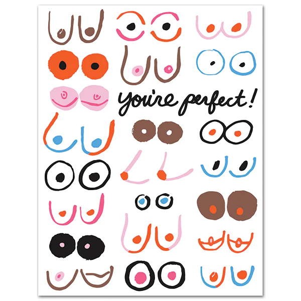 Card You're Perfect Boobs Birthday
