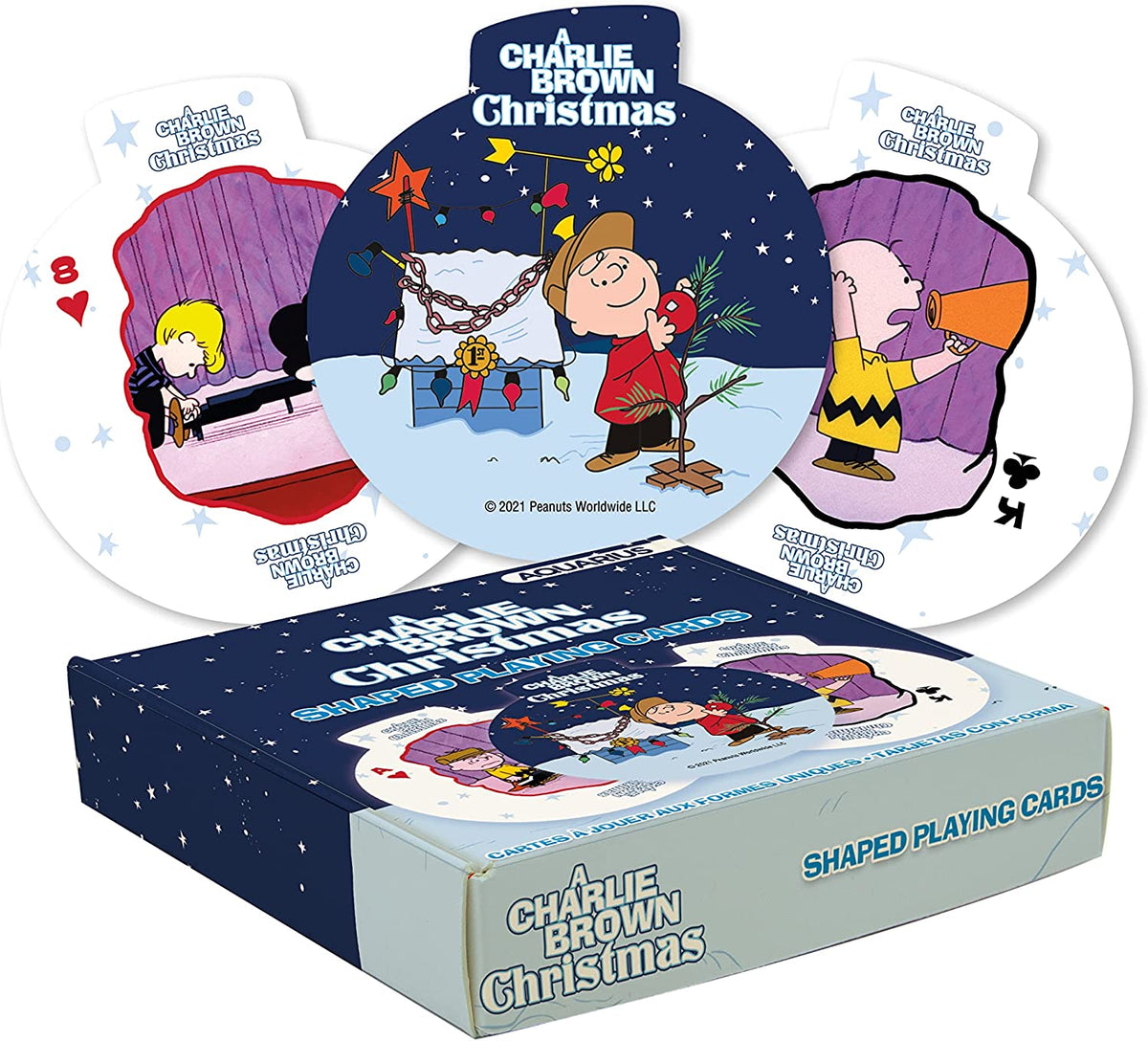 Peanuts Charlie Brown Christmas Shaped Playing Cards