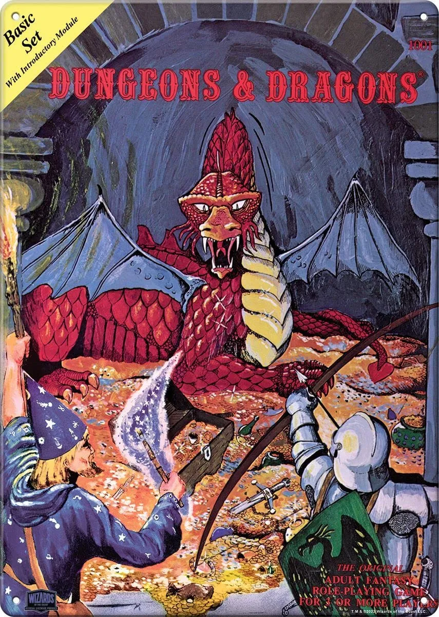 Dungeons & Dragons Advanced Metal Sign