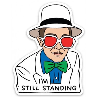 Elton John Die Cut Sticker