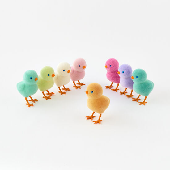 Flocked Chick Assorted 6.5"