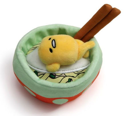 Sanrio Gudetama With Noodles Plush 4.5"