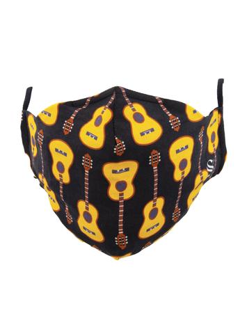 Guitars Face Mask Black